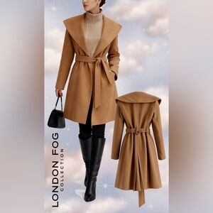 🧥 London Fog Camel Wrap Coat
